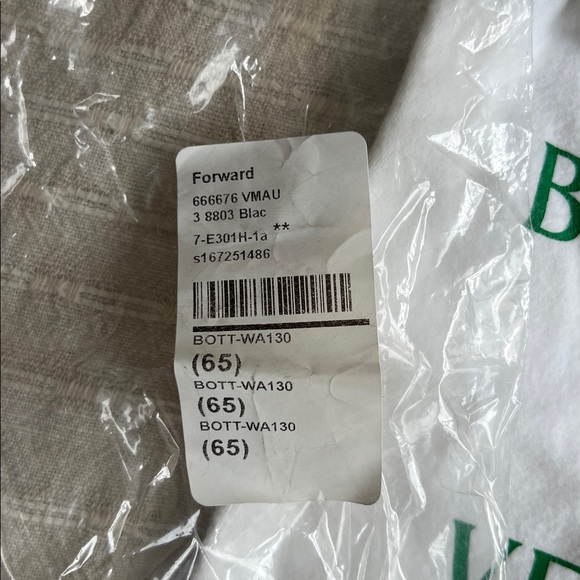 Bottega Veneta Metal Chevron Belt in Black and Silver. Size 65. Dust bag incl. - Picture 5 of 7